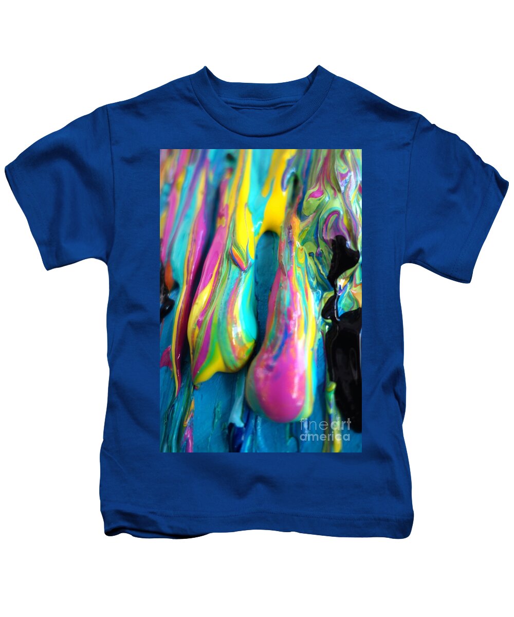 Paint Kids T-Shirt featuring the photograph Dripping Paint #3 by Jacqueline Athmann
