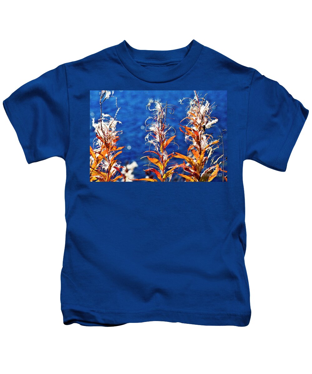 Fireweed Kids T-Shirt featuring the photograph Fireweed flower by Heiko Koehrer-Wagner