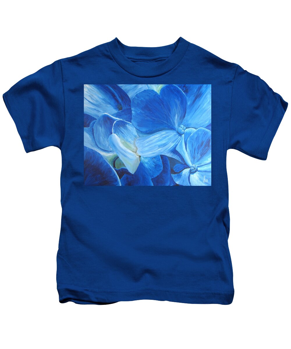 Flora Kids T-Shirt featuring the painting Flora Series-Number 6 by Jim Harper