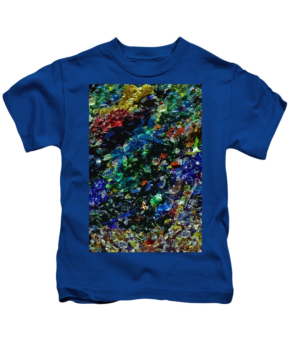 Stained Kids T-Shirt featuring the photograph Glass Distortion No 2 by Melinda Ledsome