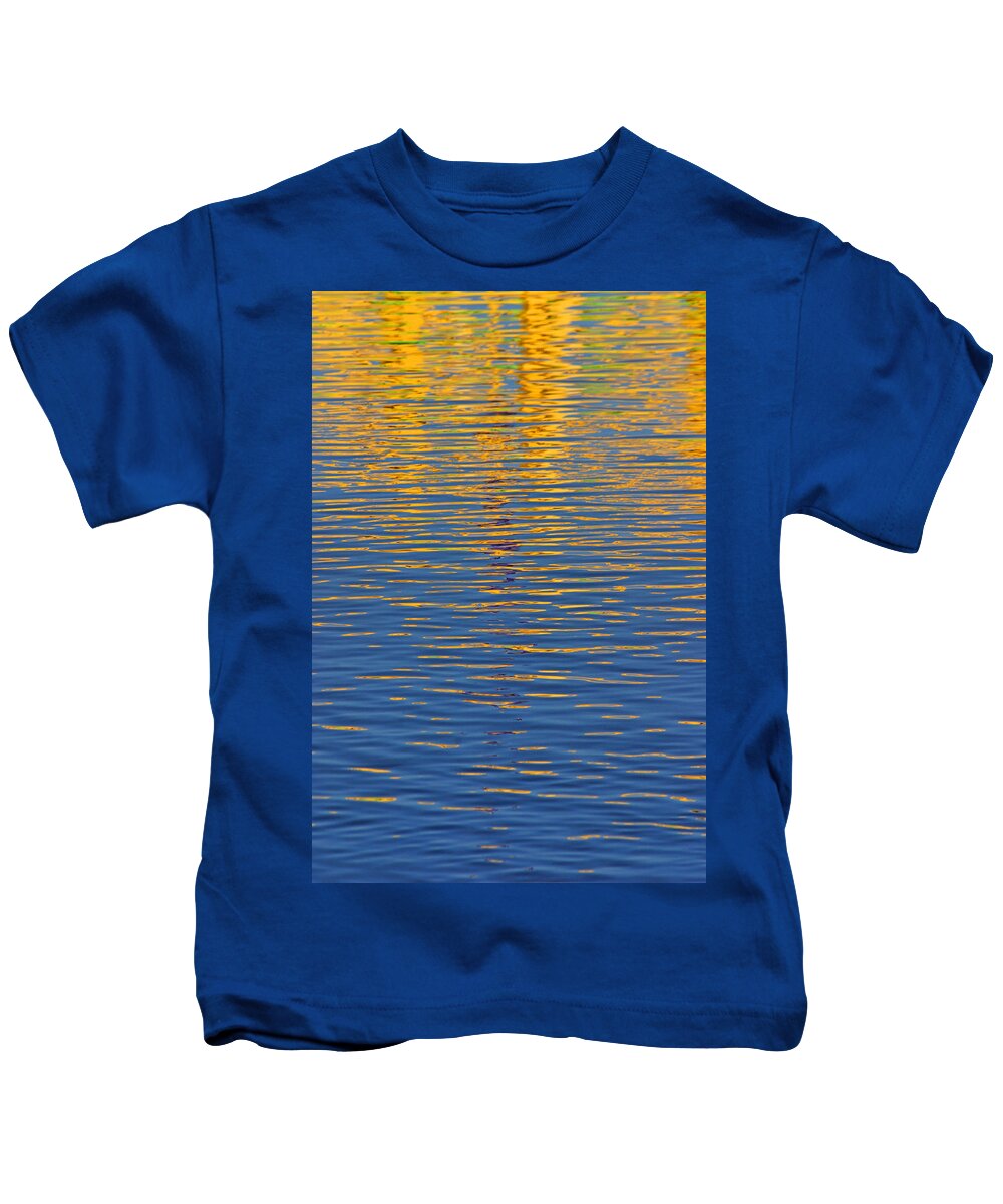 Reflections Kids T-Shirt featuring the photograph Light Reflections on the Water by Randall Nyhof