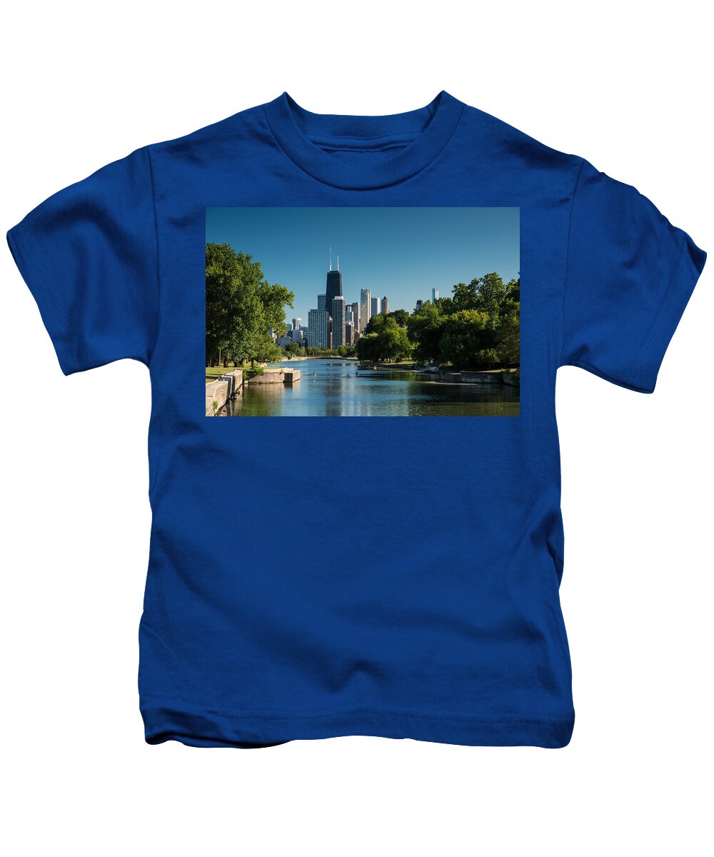 Chicago Kids T-Shirt featuring the photograph Lincoln Park Chicago by Steve Gadomski
