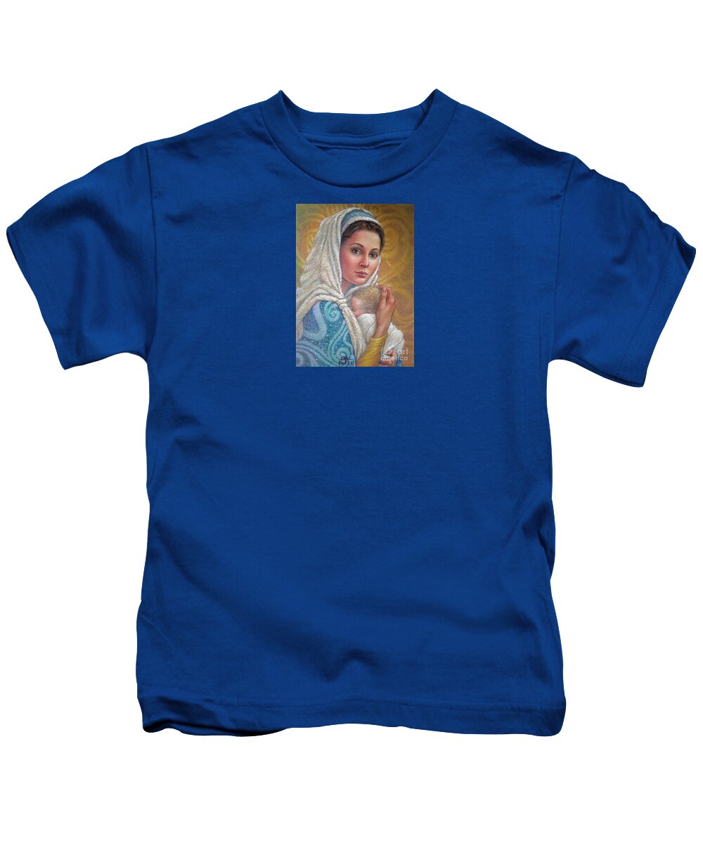 Christmas Kids T-Shirt featuring the pastel Mary Did You Know  by Jane Bucci