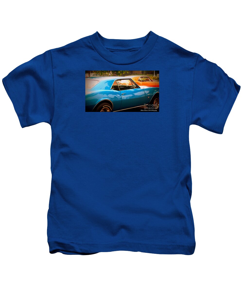 Camaro Kids T-Shirt featuring the photograph Muscle by Bobbee Rickard