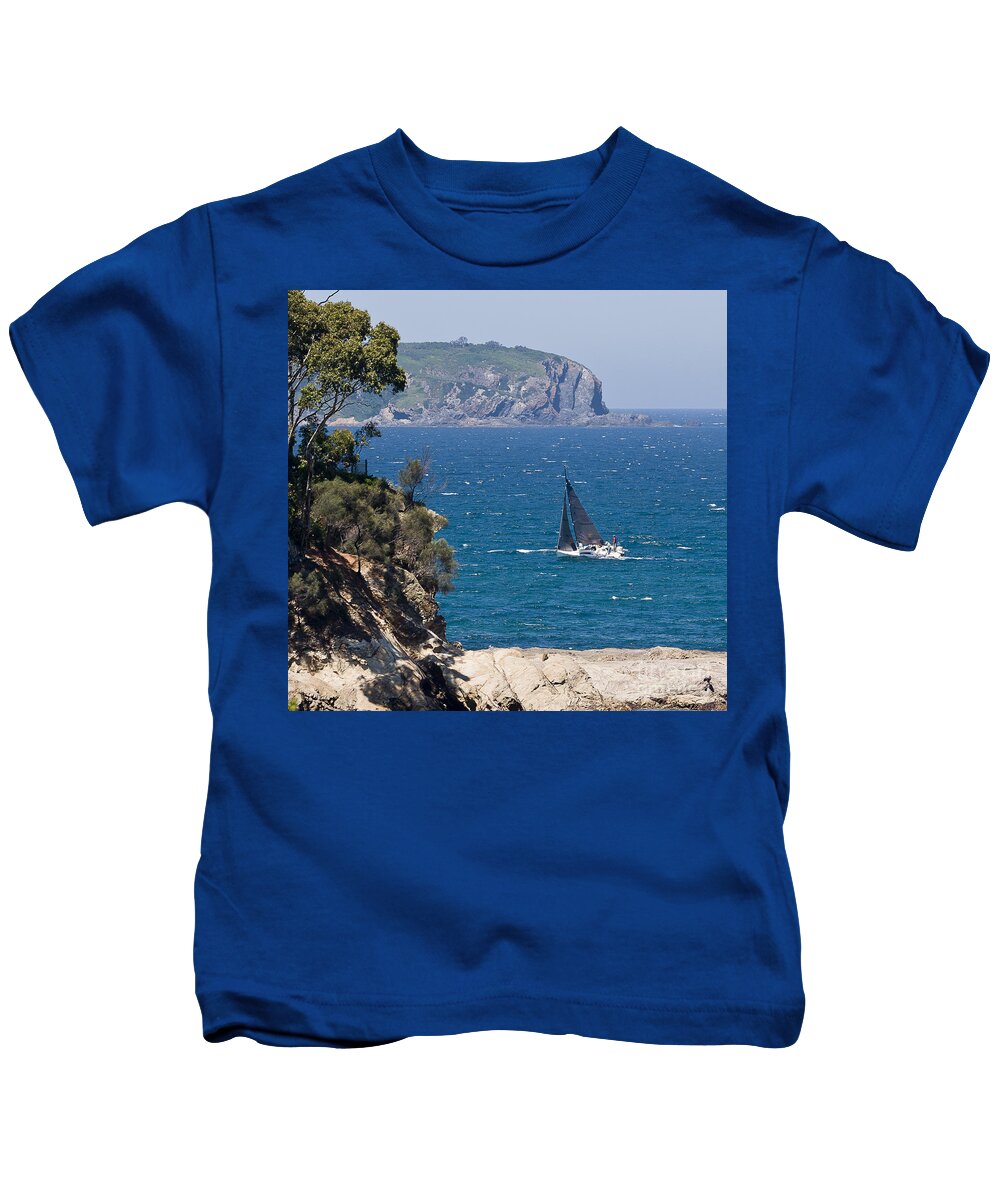 Australia Kids T-Shirt featuring the photograph Ocean Racing I by Steven Ralser