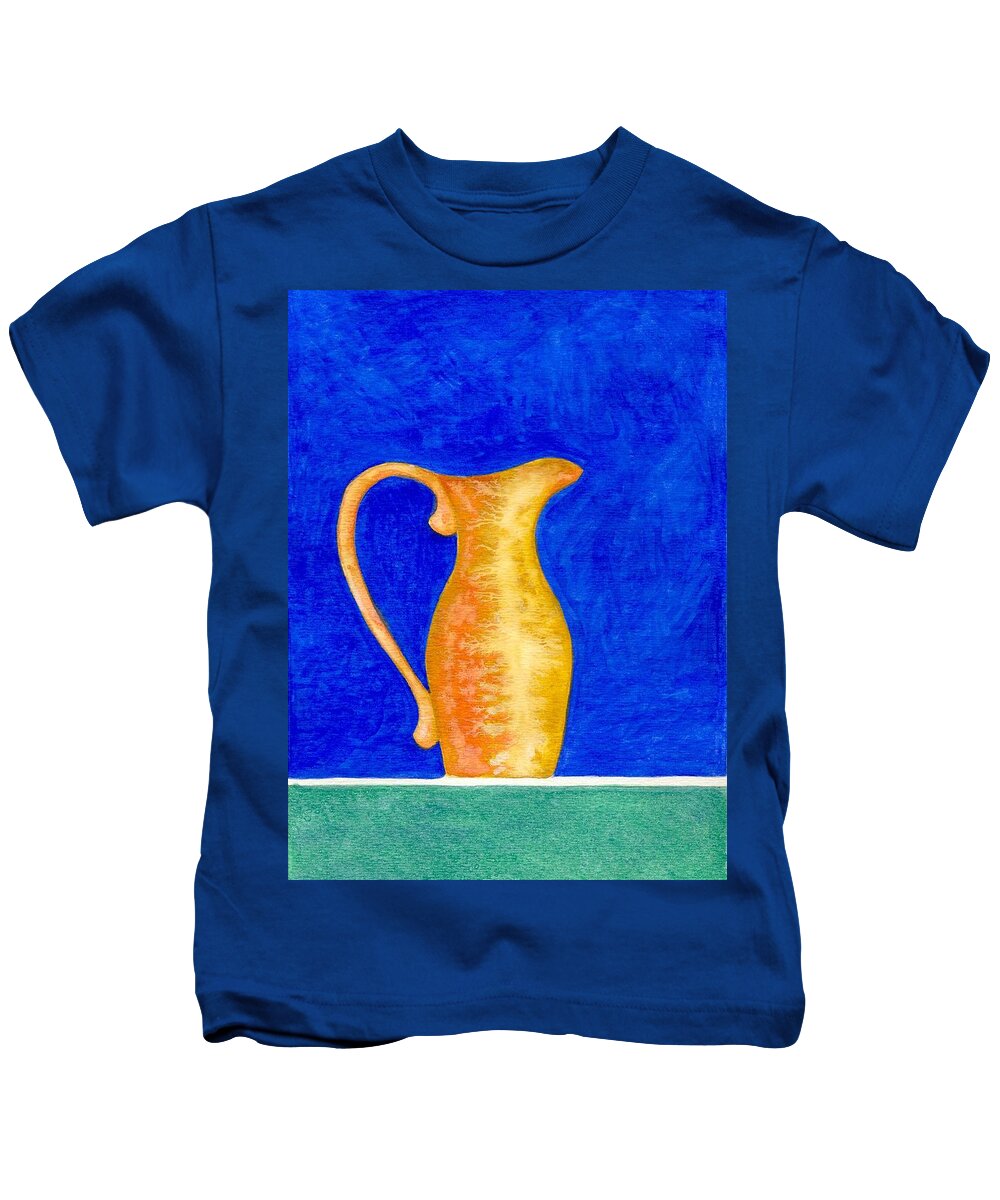 Still Life Kids T-Shirt featuring the painting Pitcher 2 by Micah Guenther