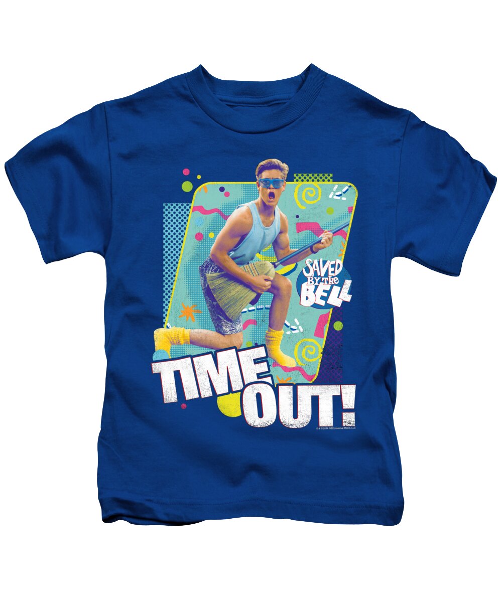  Kids T-Shirt featuring the digital art Saved By The Bell - Time Out by Brand A
