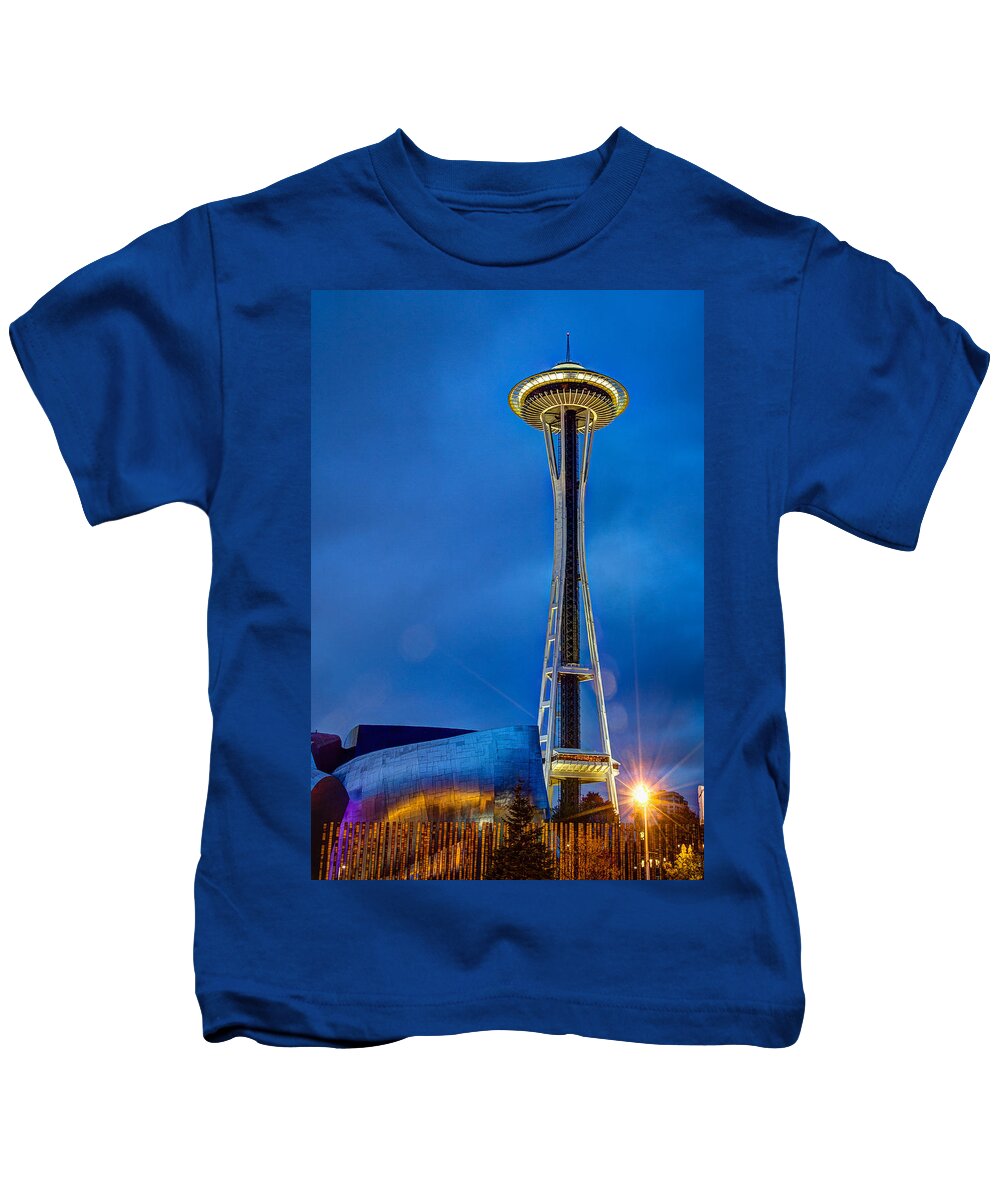 2014 Kids T-Shirt featuring the photograph Seattle Impressions by Wade Brooks