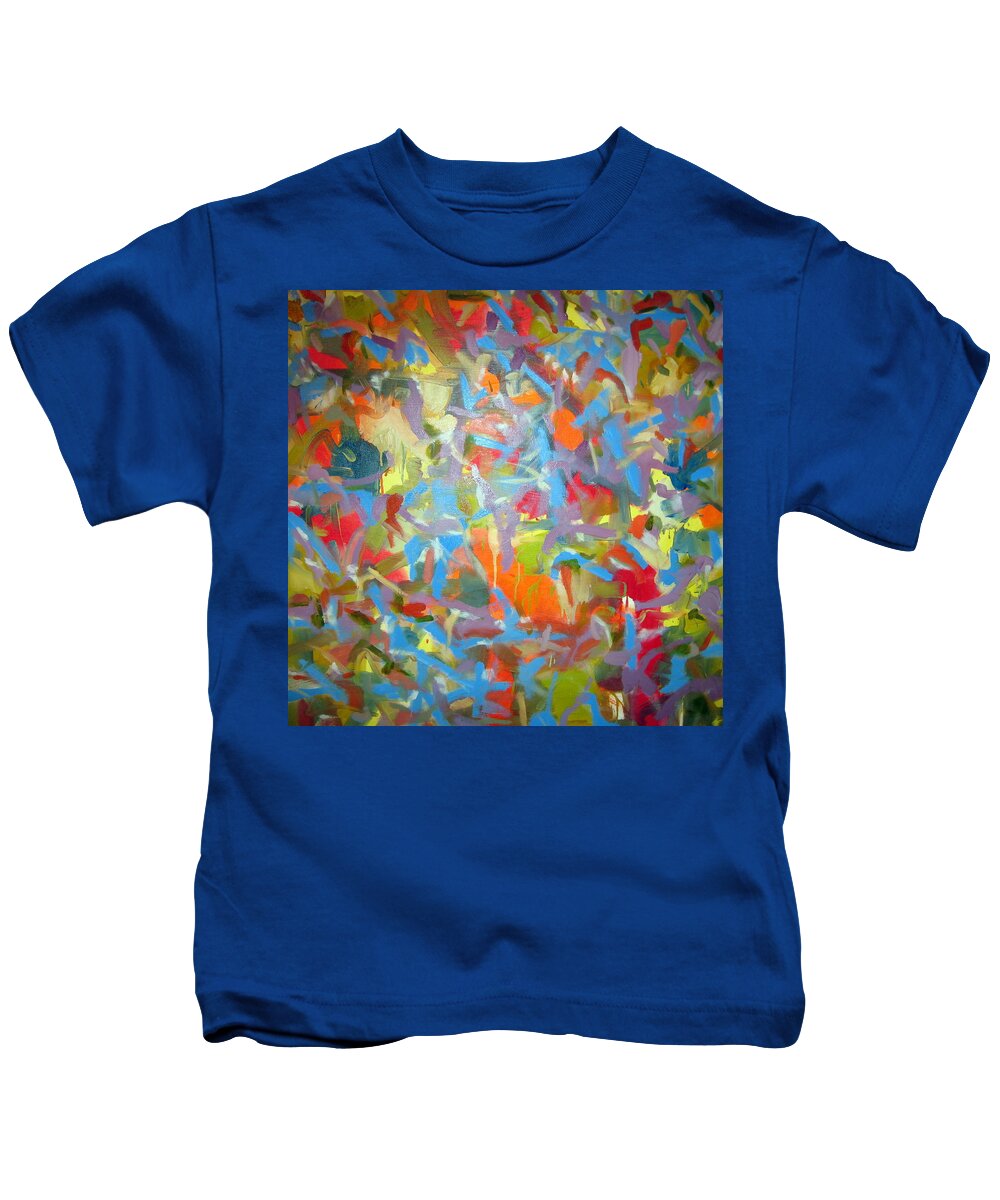 Landscape Kids T-Shirt featuring the painting Untitled #25 by Steven Miller