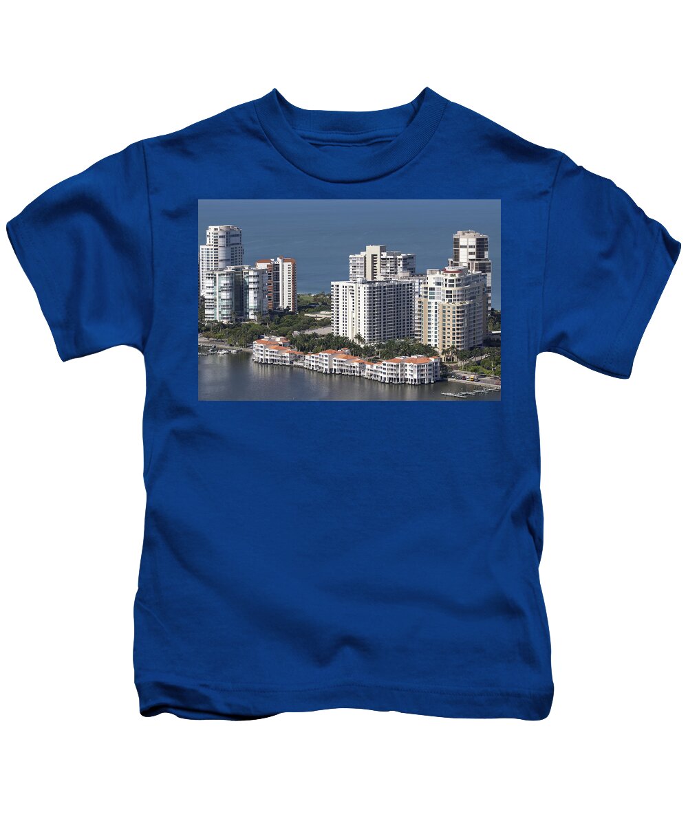 Naples Kids T-Shirt featuring the photograph Venetian Bay by Patrick Lynch