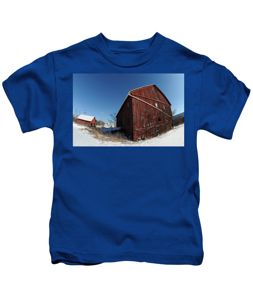 Landscape Kids T-Shirt featuring the glass art Weathered Friends by Jack Harries