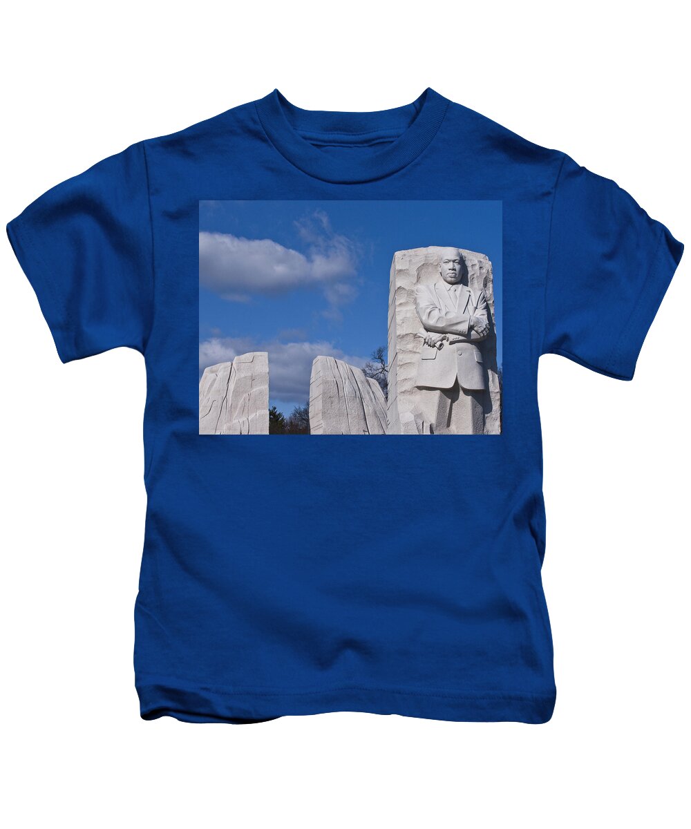 Martin Luther King Jr Kids T-Shirt featuring the photograph Martin Luther King Jr Memorial #5 by Theodore Jones
