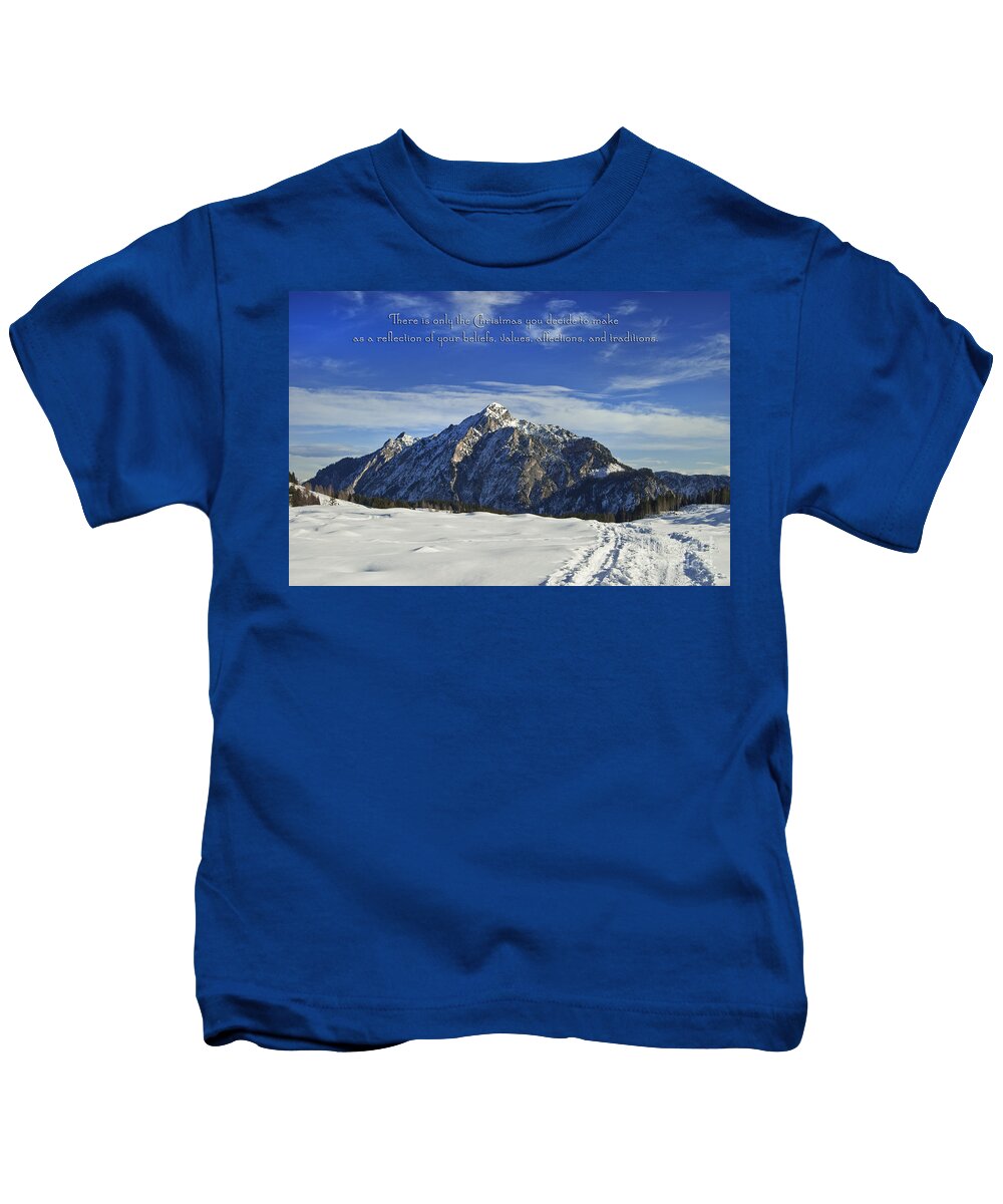 Winter Kids T-Shirt featuring the photograph Christmas in Austria Europe by Sabine Jacobs