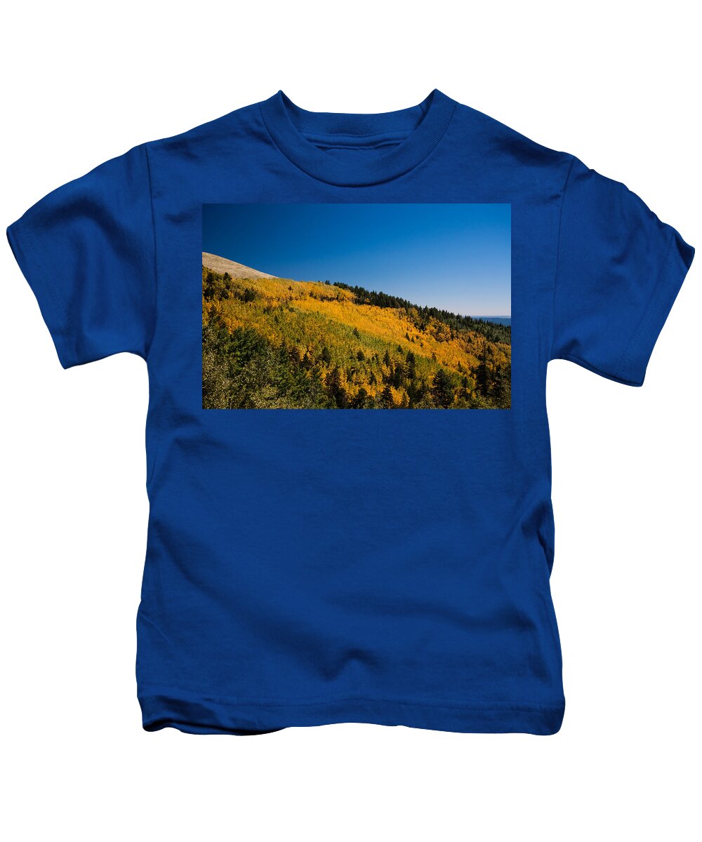 Ralf Kids T-Shirt featuring the photograph fall in Ruidoso by Ralf Kaiser