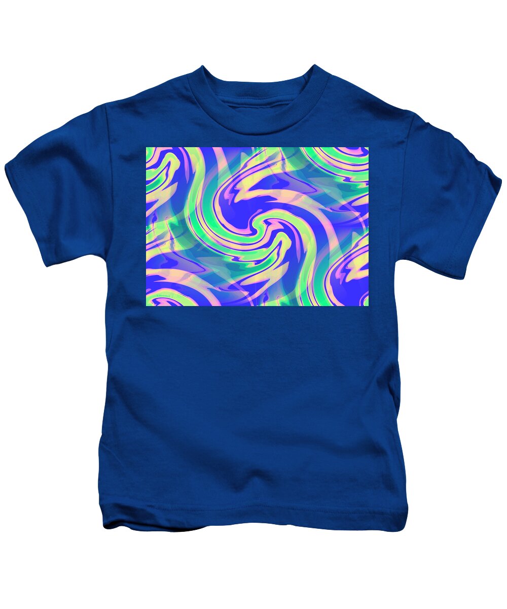 Sorbet Kids T-Shirt featuring the digital art Sorbet Dreams by Shana Rowe Jackson