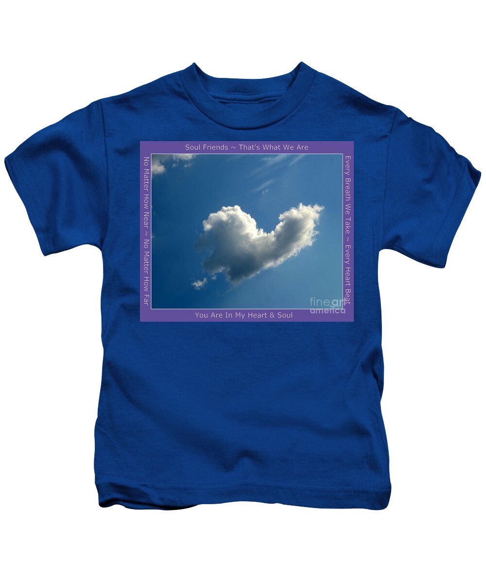 Heart Kids T-Shirt featuring the photograph Heart Cloud Sedona by Mars Besso