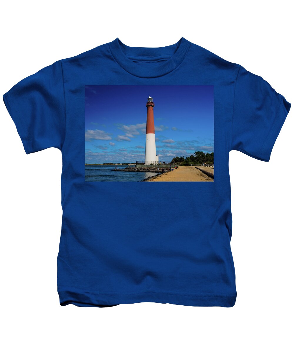Barnegat Kids T-Shirt featuring the photograph Barnegat Lighthouse by Louis Dallara
