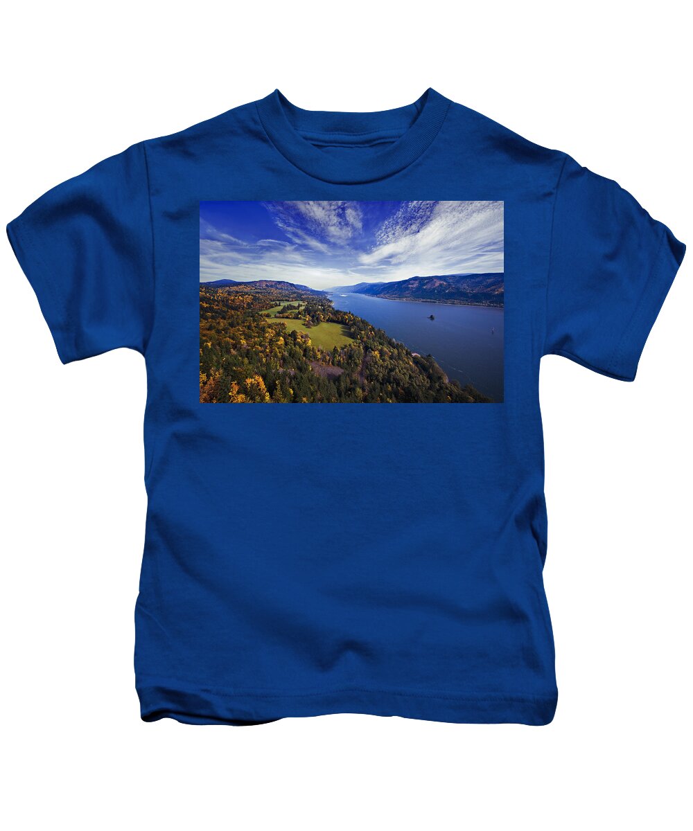 Water Kids T-Shirt featuring the photograph Cape Horn Fall View by John Christopher