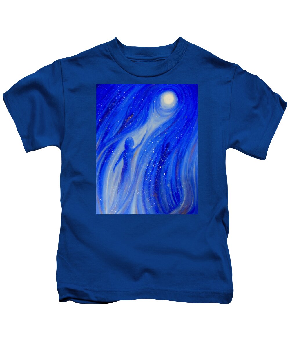 Moon Kids T-Shirt featuring the painting Catch The Moon by Ida Eriksen