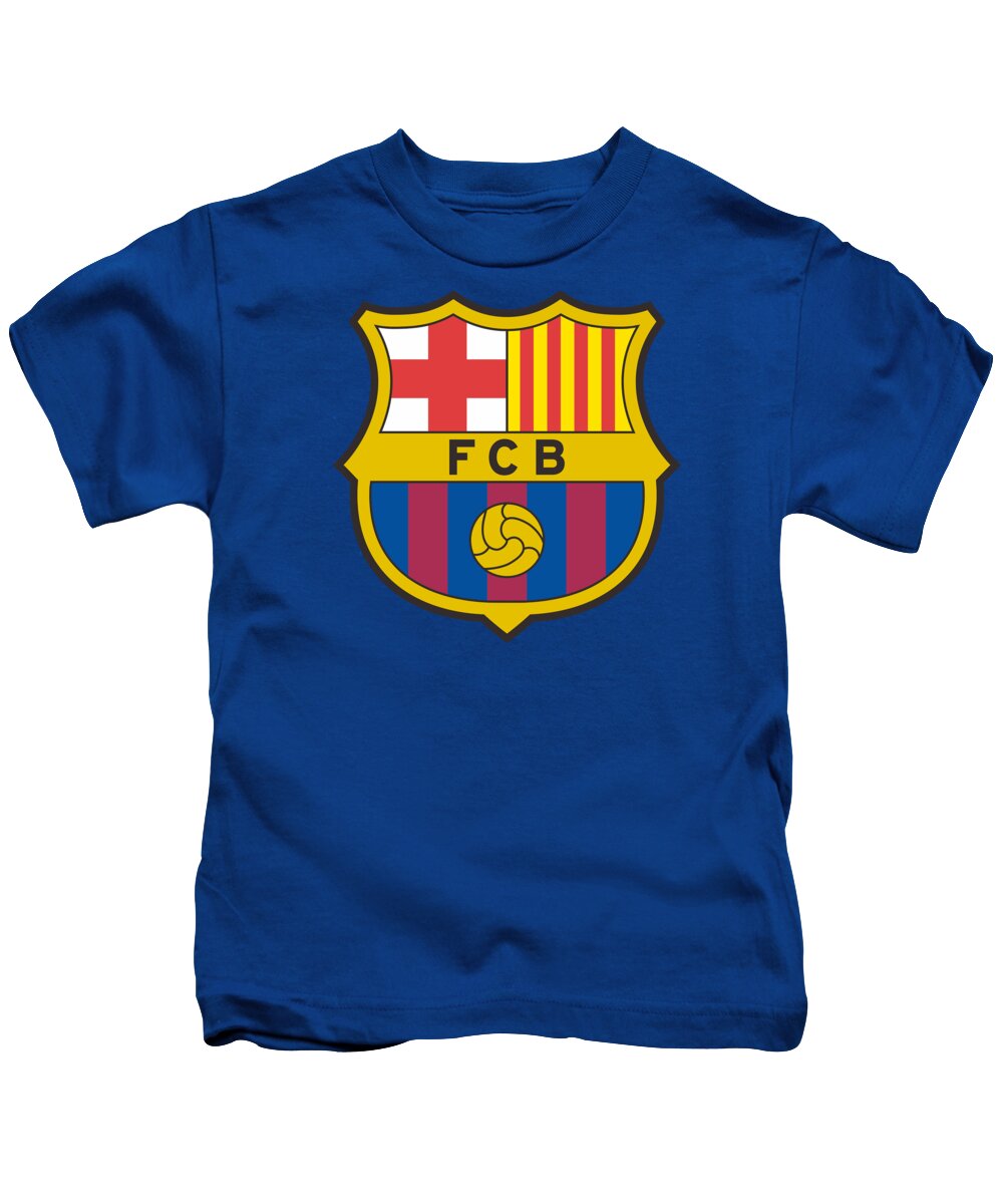 Bulk Prooi Integraal FC Barcelona Kids T-Shirt by Alex Pamix - Fine Art America