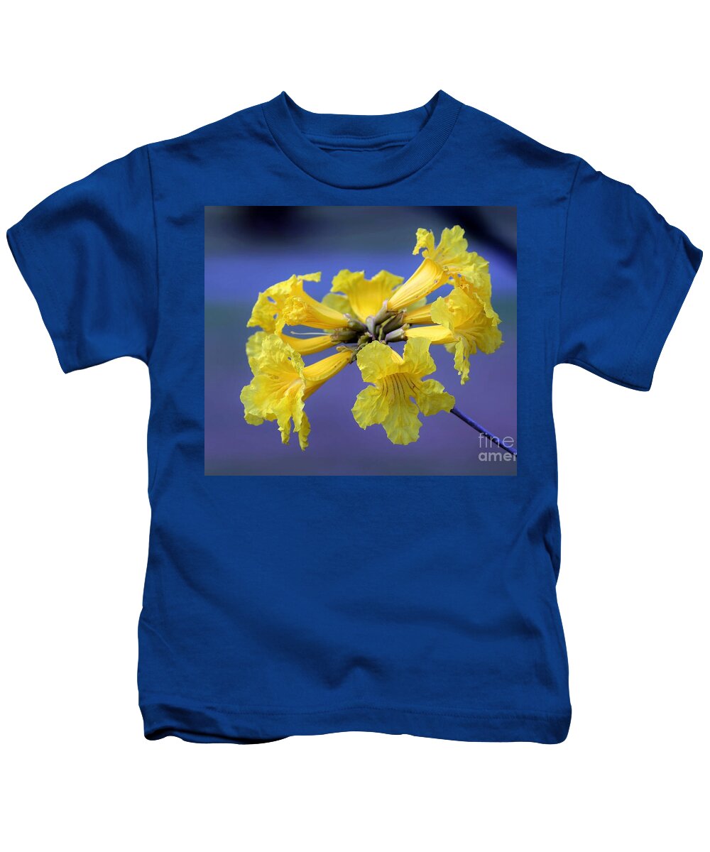 Nature Kids T-Shirt featuring the photograph Golden Raintree Bloom by Diann Fisher