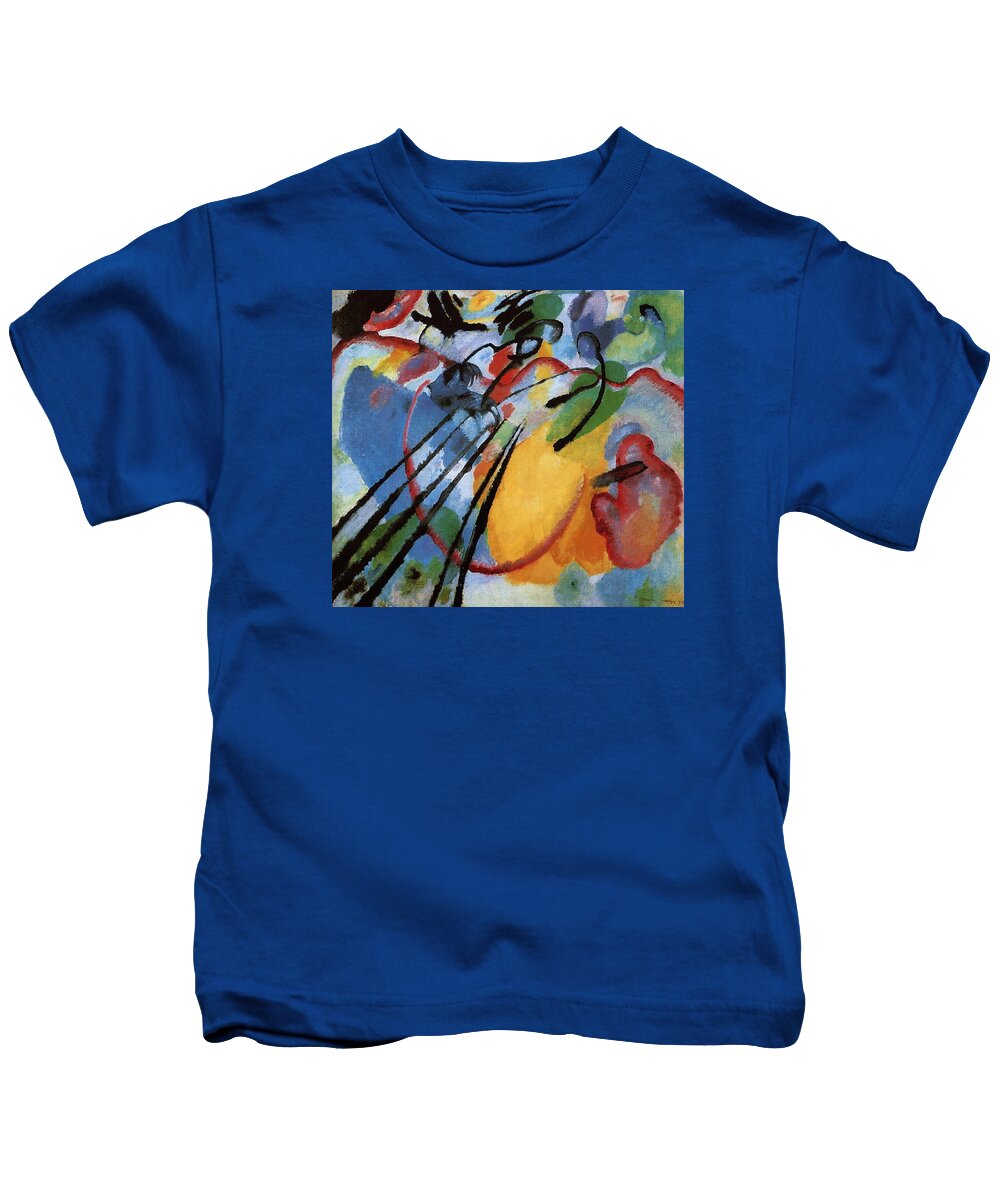 Wassily Kandinsky Kids T-Shirt featuring the painting Improvisation 26 by Wassily Kandinsky