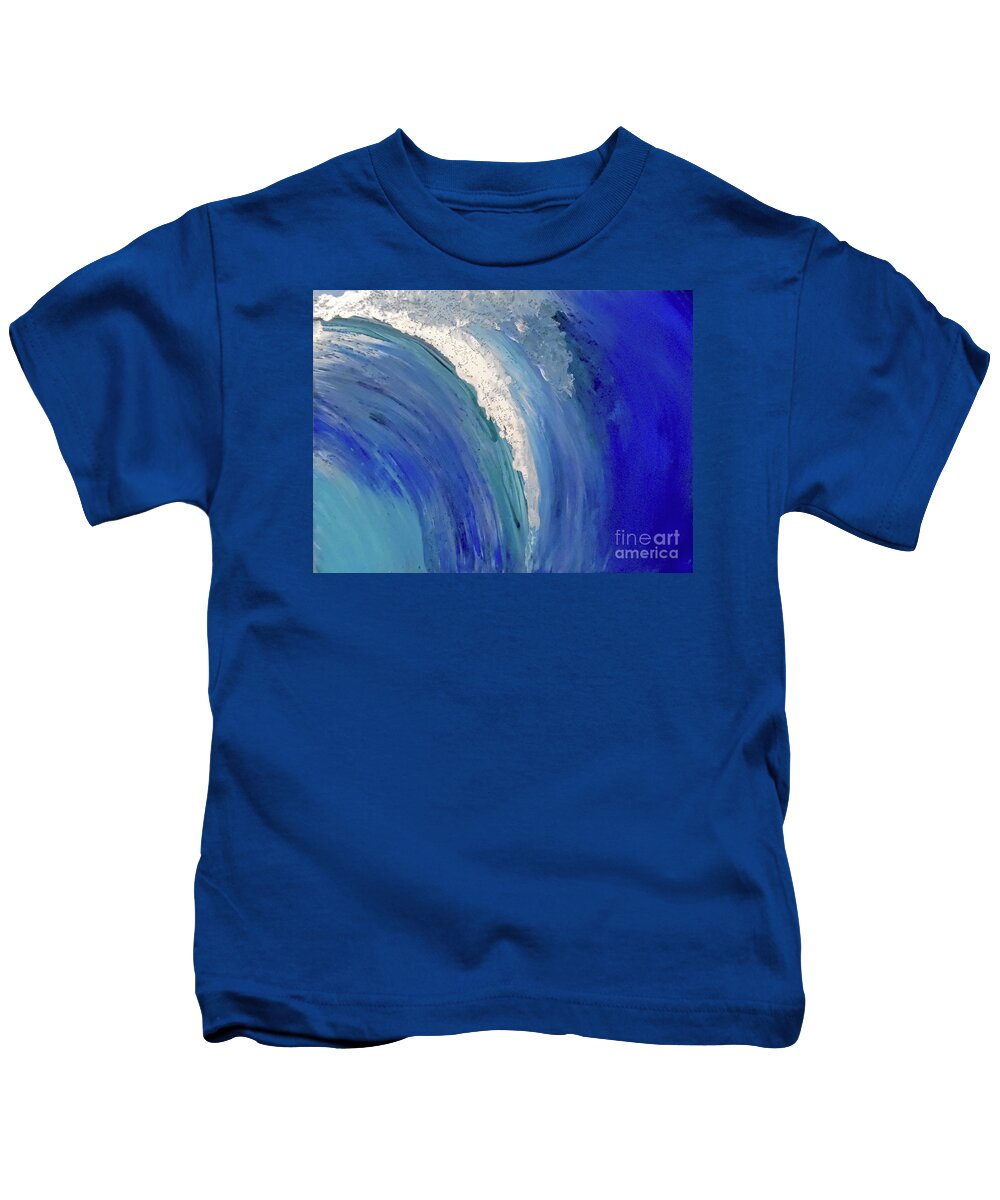 Wave Kids T-Shirt featuring the painting Make Waves by Jilian Cramb - AMothersFineArt