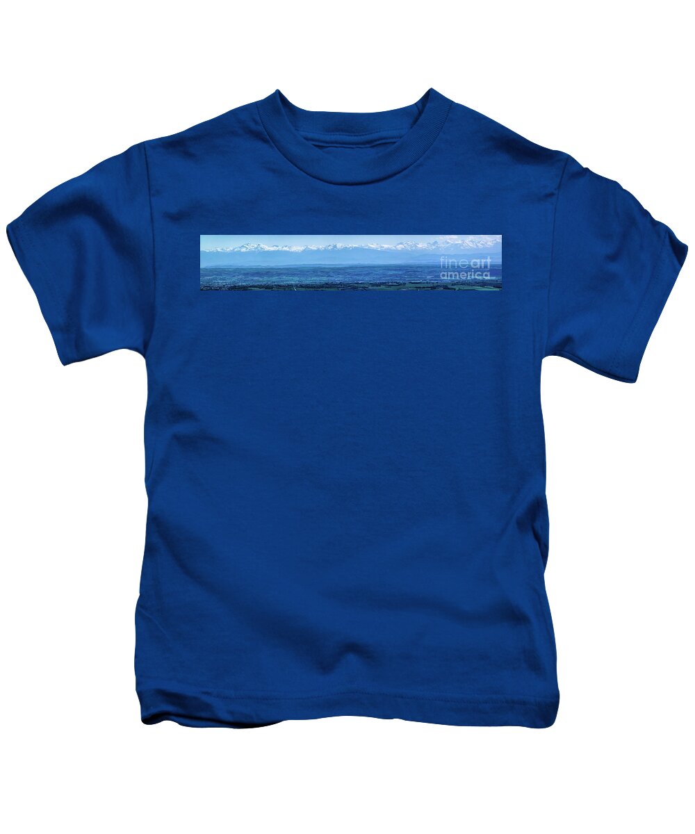 Adornment Kids T-Shirt featuring the photograph Mountain Scenery 16 by Jean Bernard Roussilhe