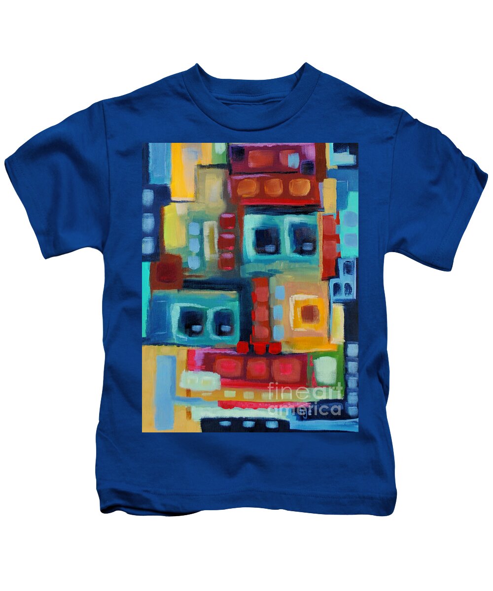 Jazz Kids T-Shirt featuring the painting My Jazz n Blues 3 by Holly Carmichael