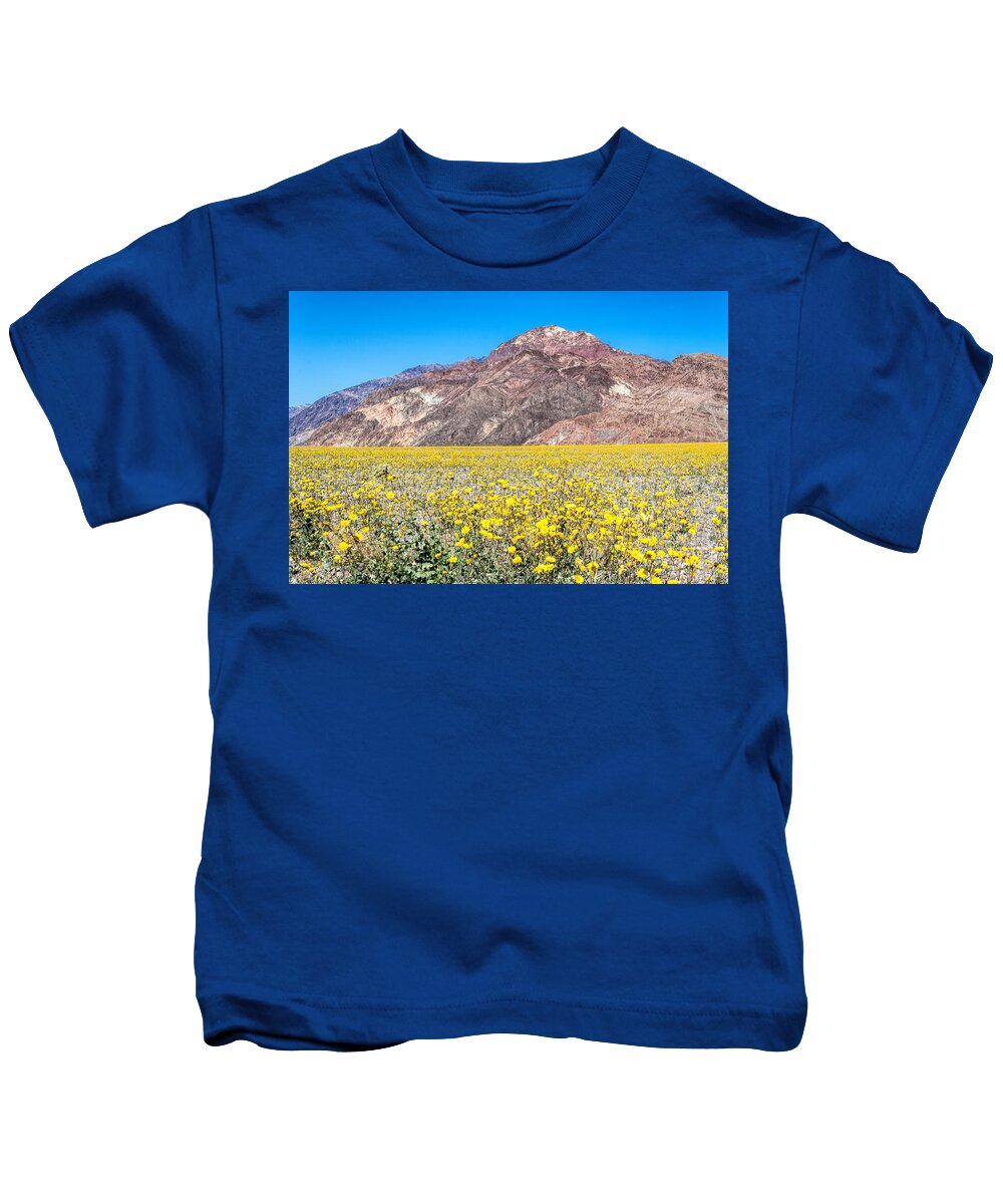 Death Valley Super Bloom Kids T-Shirt featuring the photograph Perfect Day by Rick Wicker