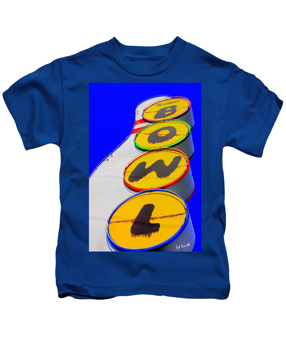 Rain Bowl Of Color Kids T-Shirt featuring the photograph Rain Bowl Of Color by Edward Smith