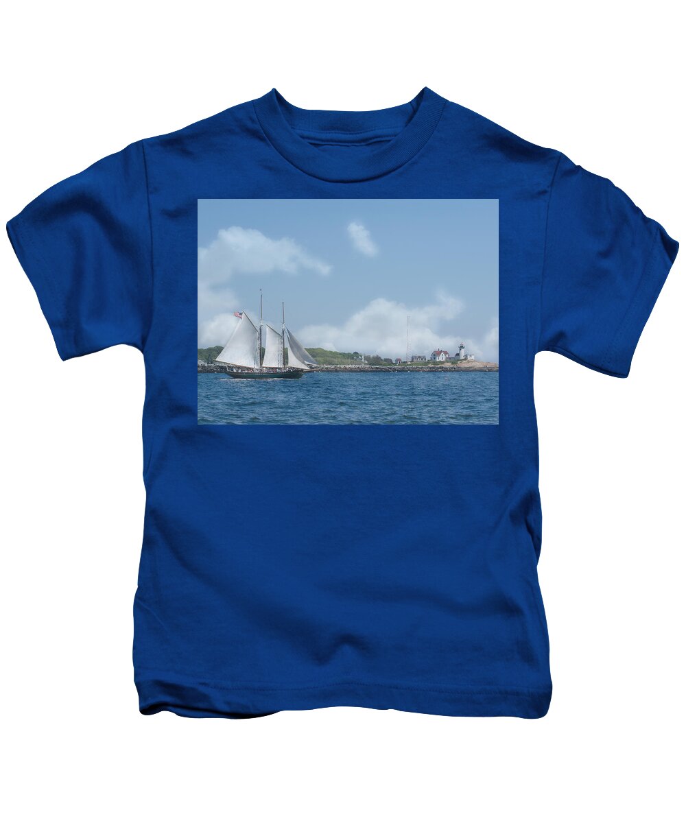 Ship Kids T-Shirt featuring the photograph Sailing Ship by ChelleAnne Paradis