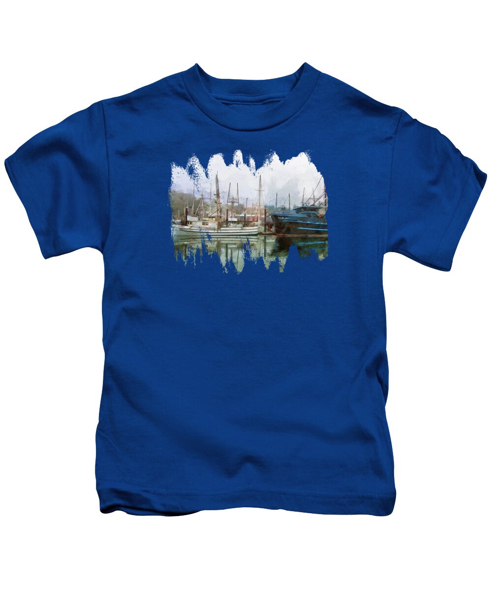 Deadliest Catch Kids T-Shirt featuring the photograph Sea Breeze And Lady Law by Thom Zehrfeld