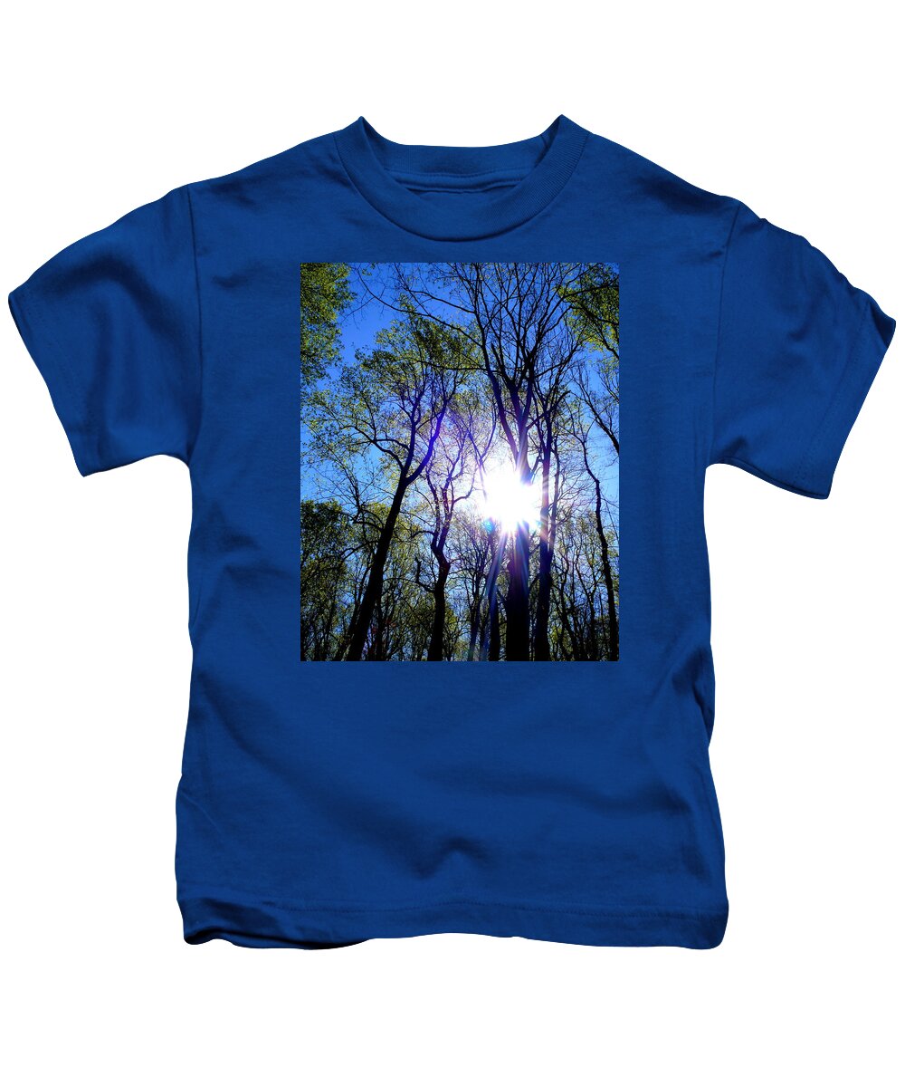 Shenandoah Kids T-Shirt featuring the photograph Shenandoah Spring Trees by Katy Hawk