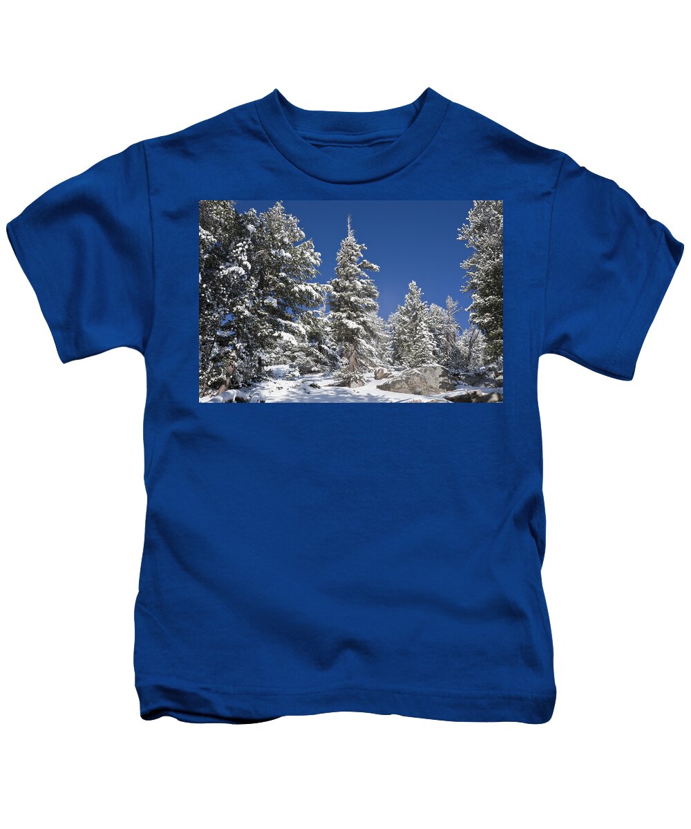 Winter Kids T-Shirt featuring the photograph Snowscape 2 by Kelley King