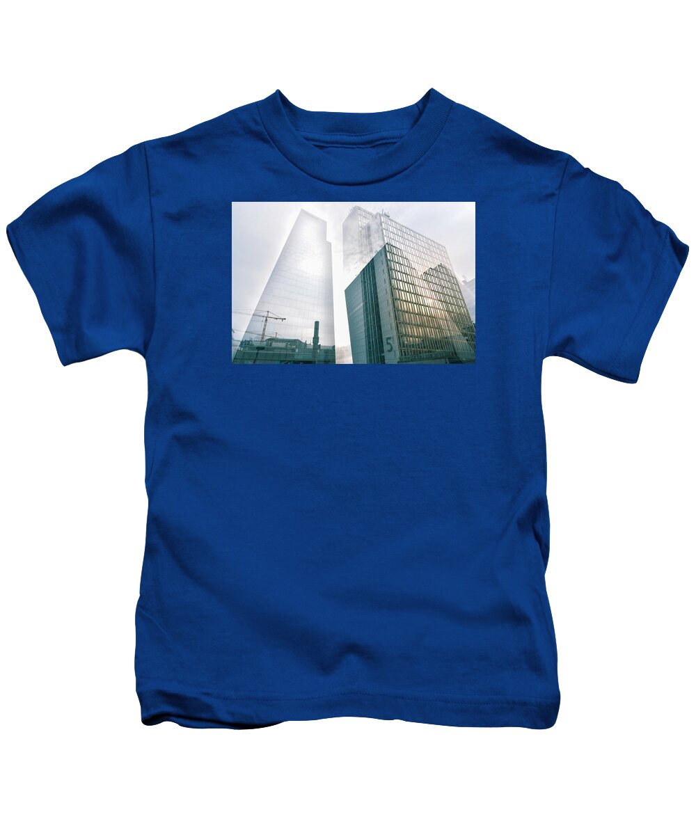 Architecture Kids T-Shirt featuring the photograph Stockholm Skyscraper NO5 by Marcus Karlsson Sall