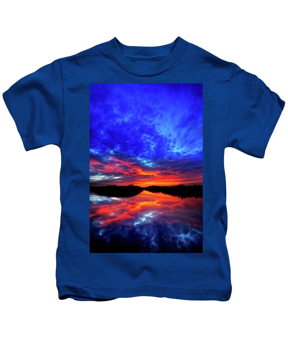 Sunset Kids T-Shirt featuring the photograph Sunset Reflections II by Mark Andrew Thomas
