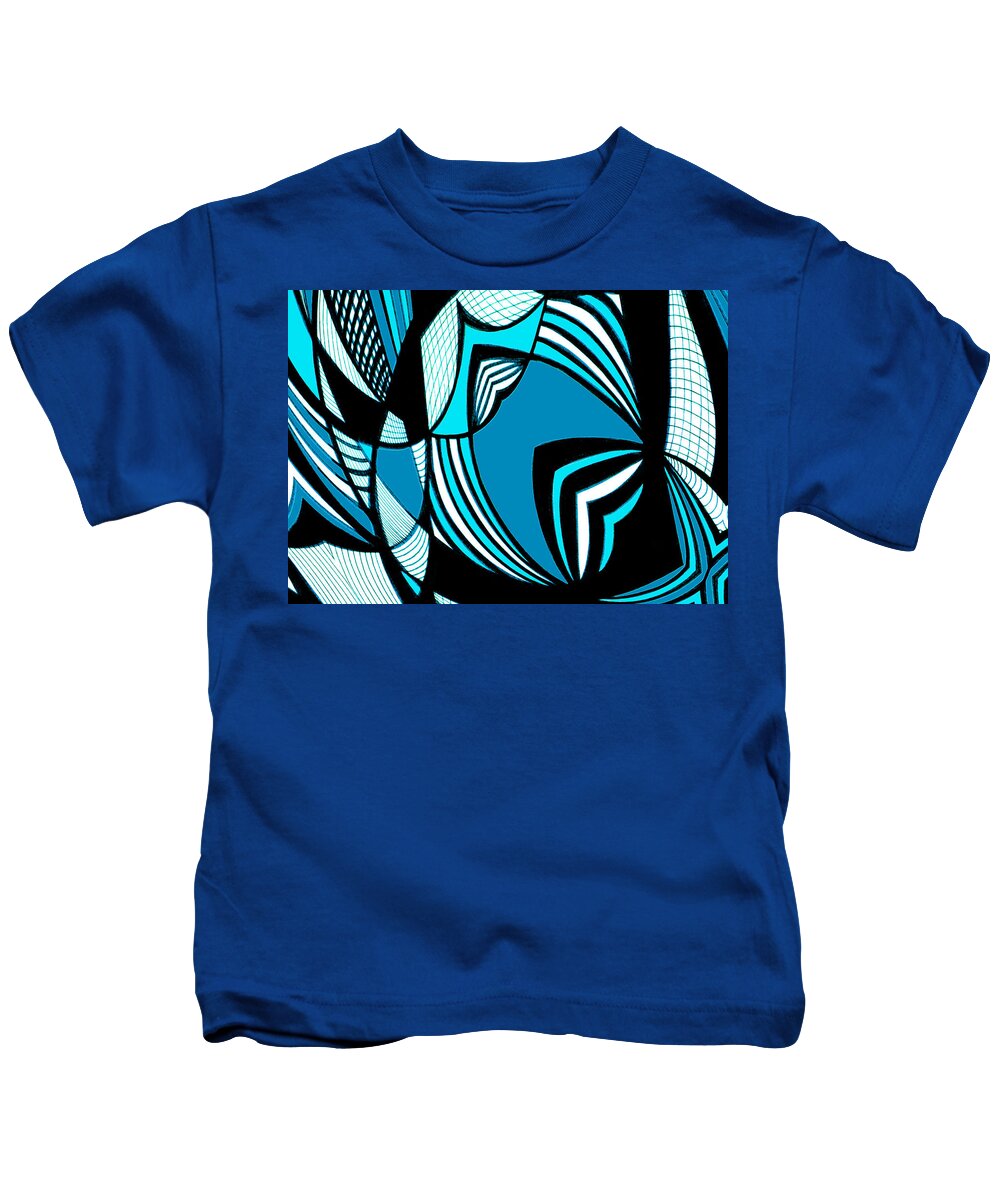 Surf Kids T-Shirt featuring the digital art Surf city by Lynellen Nielsen