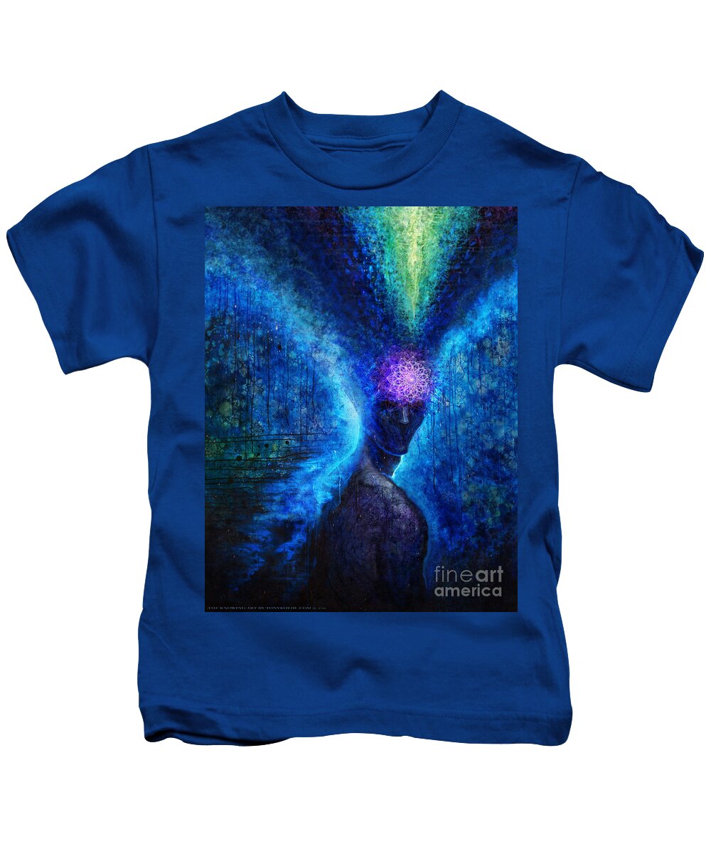 Tony Koehl Kids T-Shirt featuring the painting The Knowing by Tony Koehl