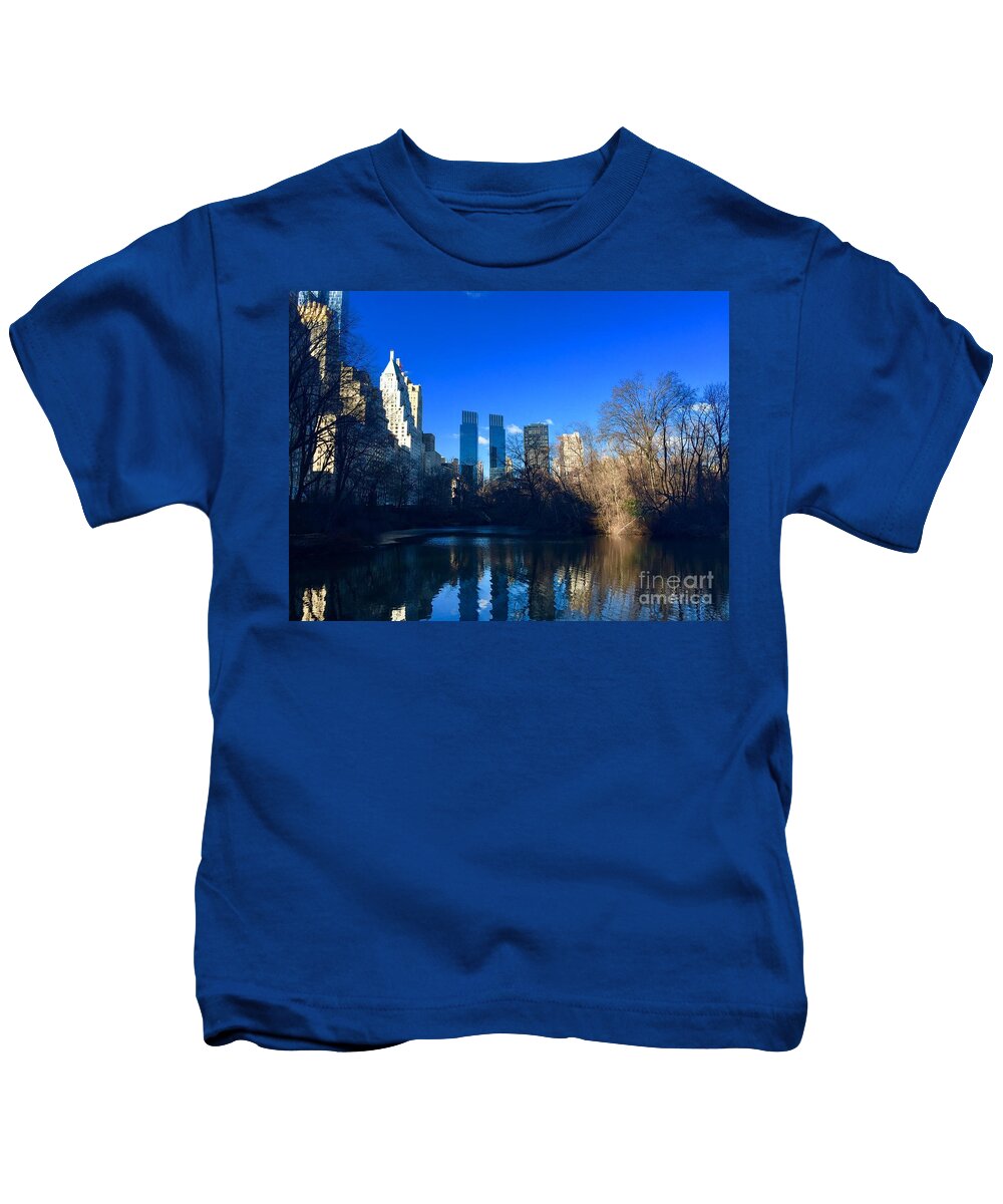 Nyc Kids T-Shirt featuring the photograph The Pond #1 by Dennis Richardson