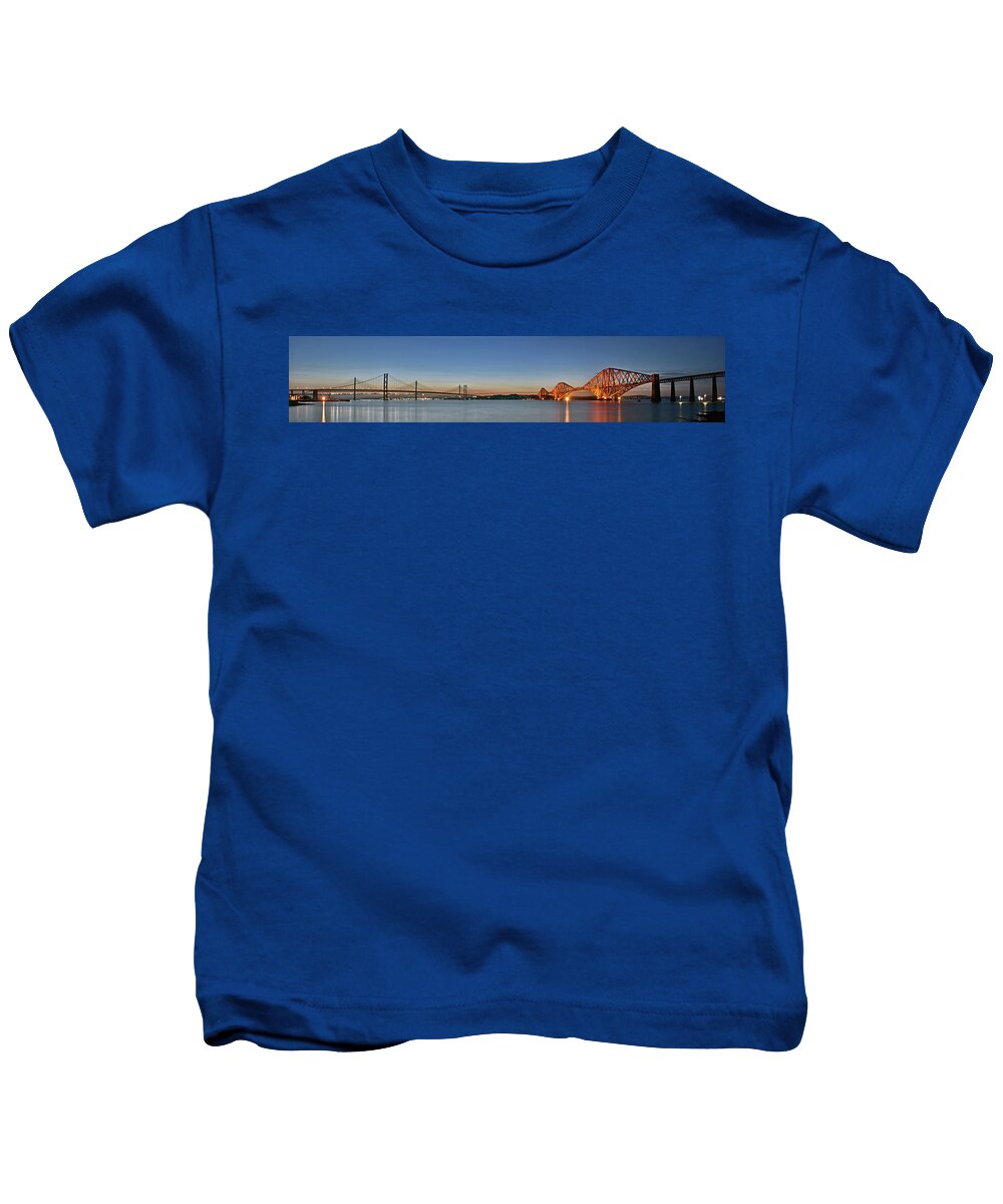 Scotland Kids T-Shirt featuring the photograph Three Forths at Dusk by Kuni Photography