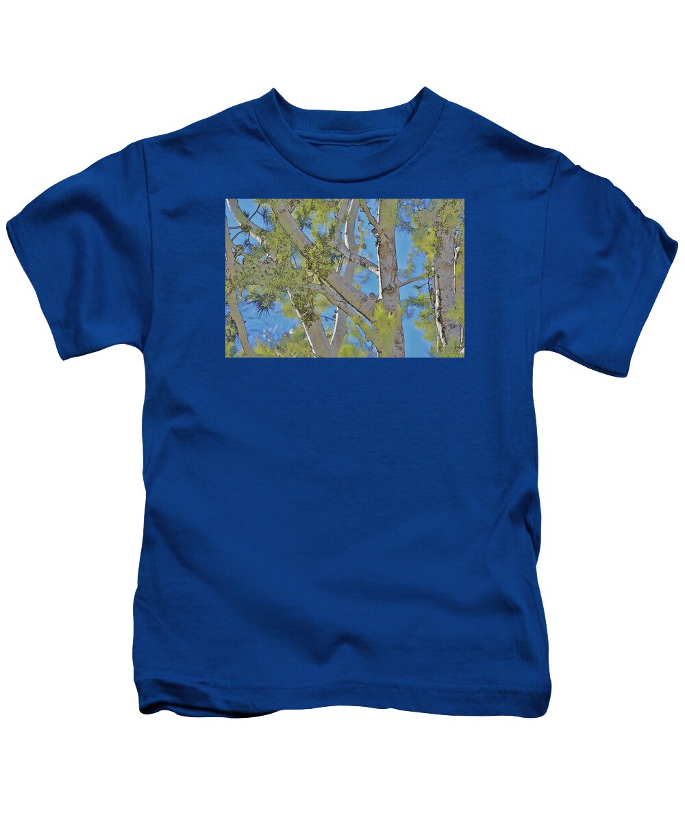 Linda Brody Kids T-Shirt featuring the photograph Tree Bright by Linda Brody
