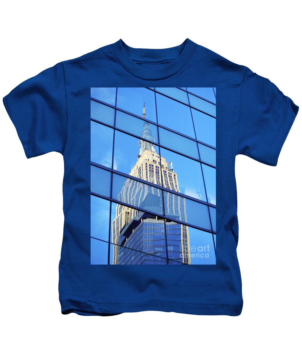 Empire State Building Kids T-Shirt featuring the photograph Empire State Building #2 by Tony Cordoza