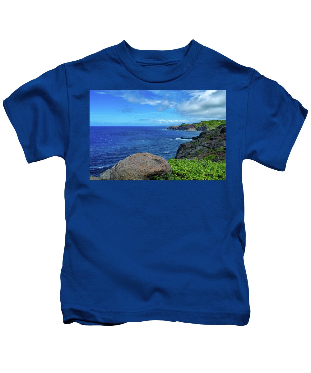 Hawaii Kids T-Shirt featuring the photograph Maui Coast II by Jeff Phillippi