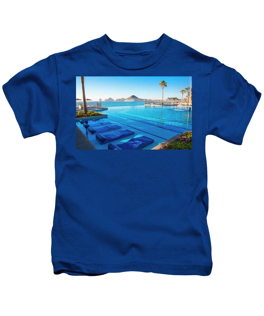 Cabo Kids T-Shirt featuring the photograph Resort Living by Bill Cubitt