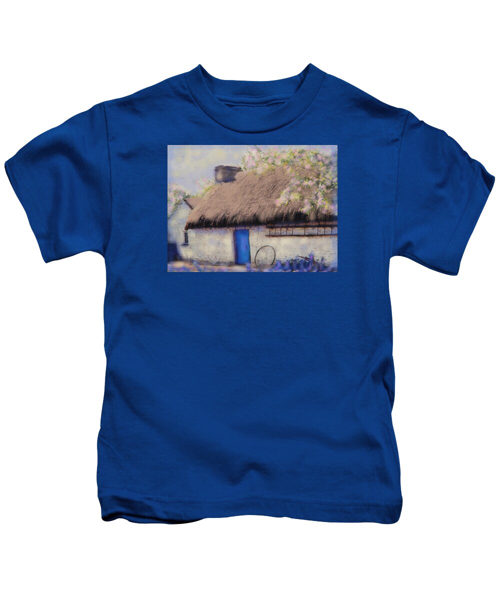 Cottage Kids T-Shirt featuring the digital art Until We Meet Again by Angela Davies
