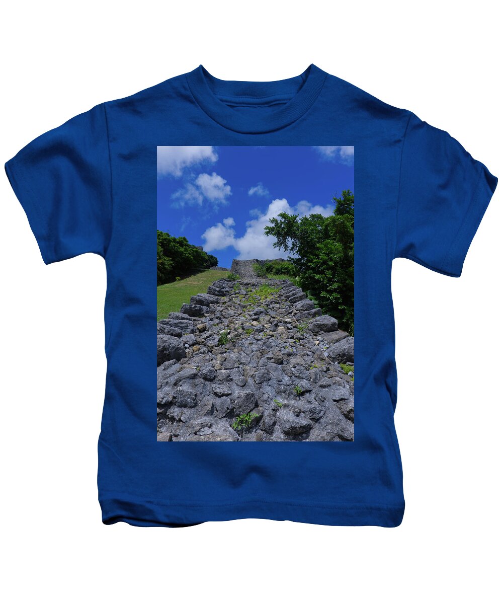 Castle Kids T-Shirt featuring the photograph Walkway to Heaven by Eric Hafner