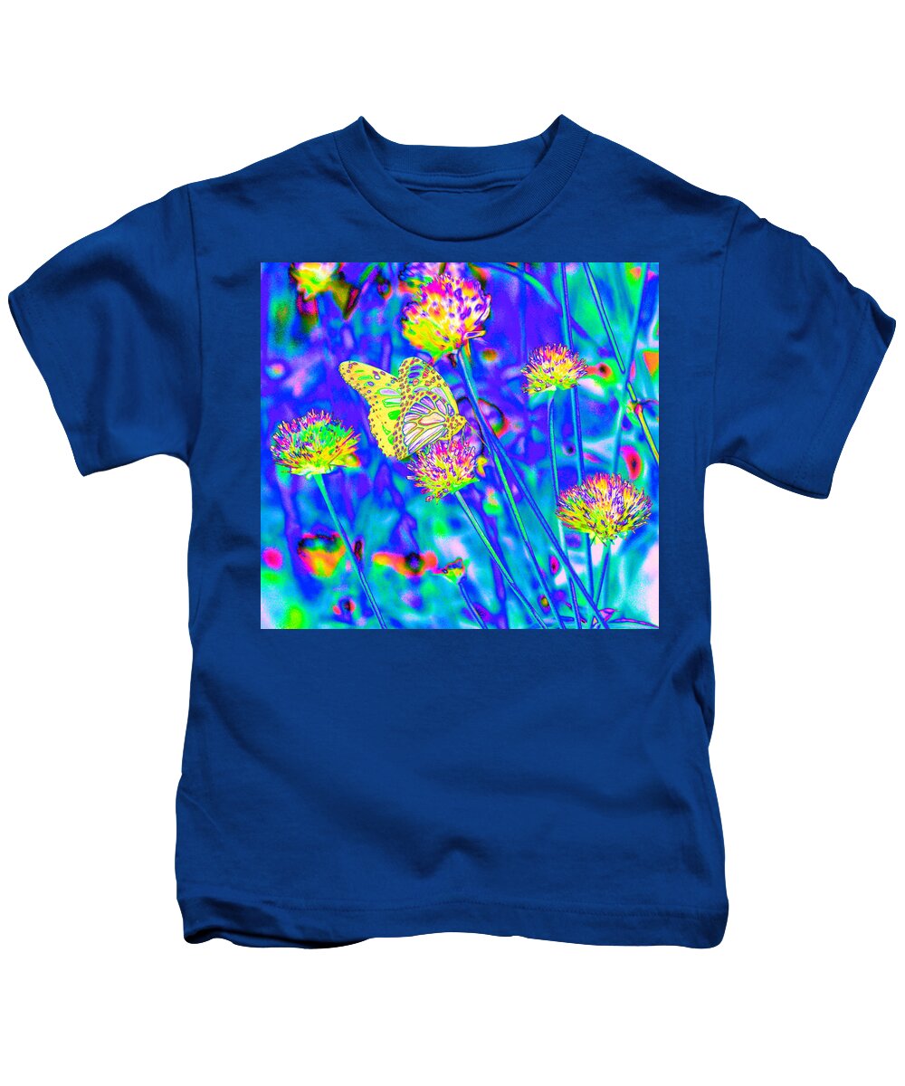 Yellow Fly Kids T-Shirt featuring the photograph Yellow Fly by Tom Kelly