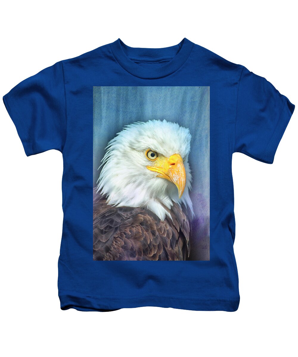 Bird Kids T-Shirt featuring the photograph American Bald Eagle by Bill Barber
