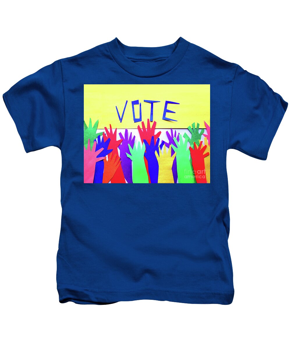 Vote Kids T-Shirt featuring the photograph Be Counted VOTE by Karen Adams